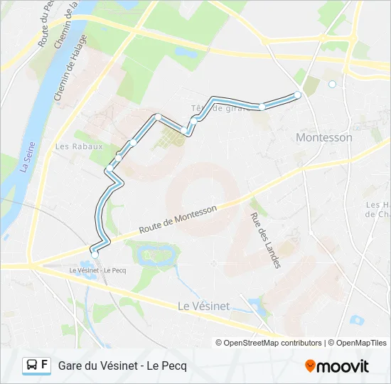 F Bus Line Map