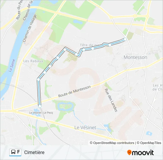 F Bus Line Map