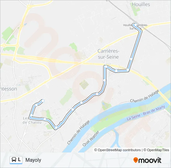 L Bus Line Map