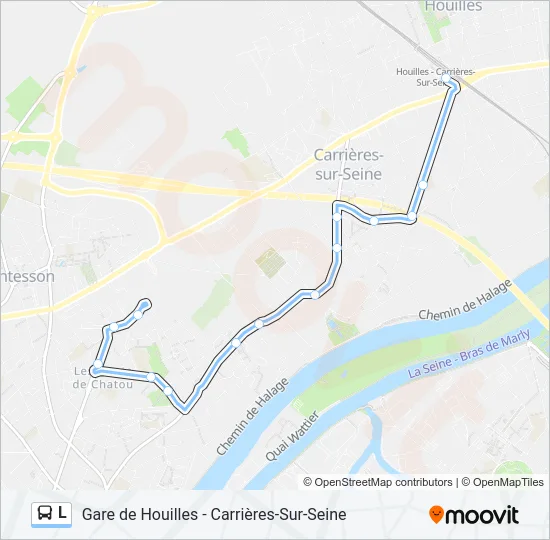 L Bus Line Map