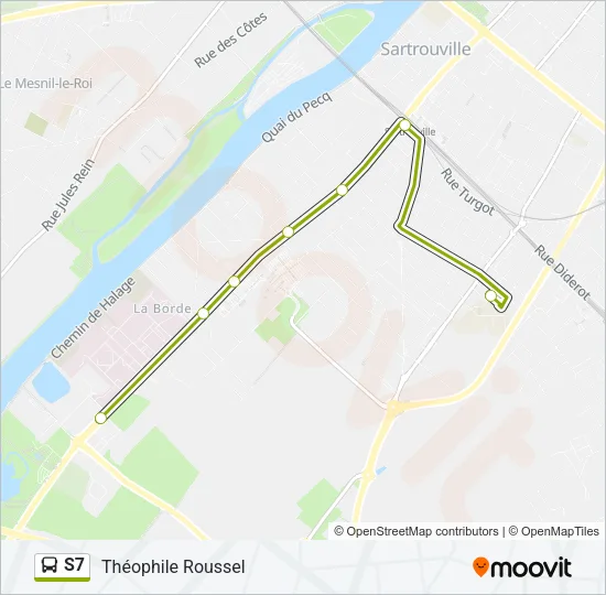 S7 Bus Line Map