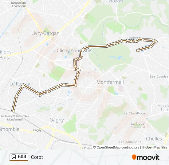 603  Line Map