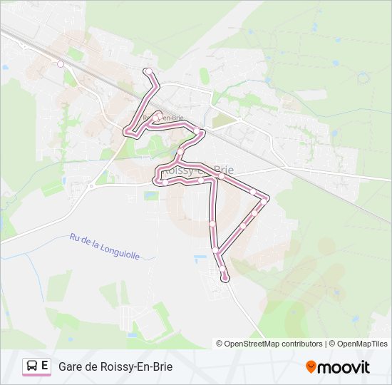 E Bus Line Map