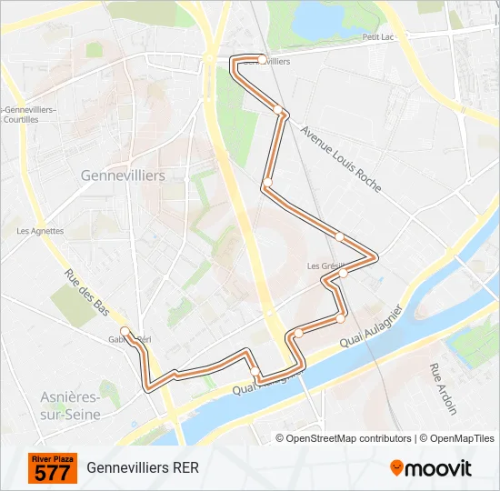 RIVER Bus Line Map
