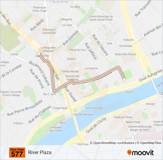 RIVER bus Line Map