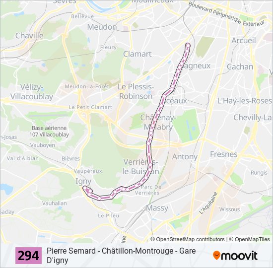 294 Route: Schedules, Stops & Maps - Gare D'Igny (Updated)