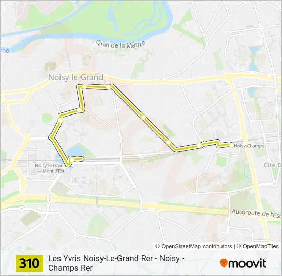 310 Bus Line Map
