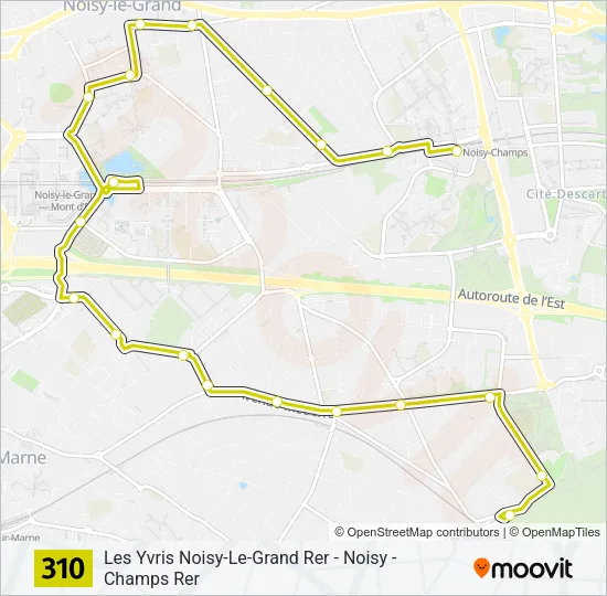 310 Bus Line Map