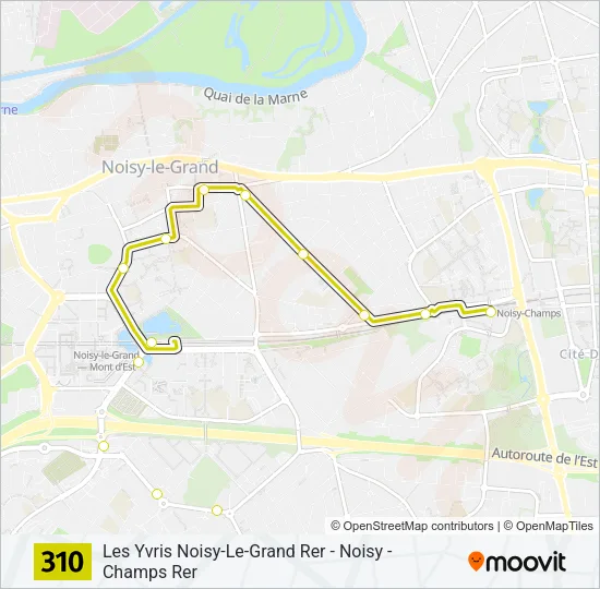 310 Bus Line Map