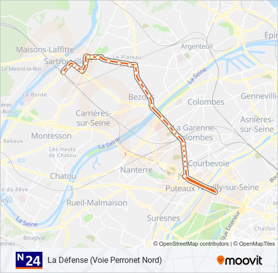 n24 Route: Schedules, Stops & Maps - La Défense - Métro-Rer-Tramway ...