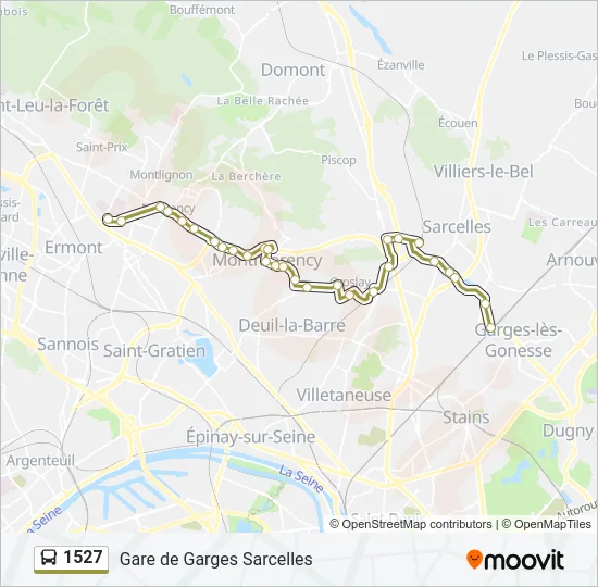 1527 Bus Line Map