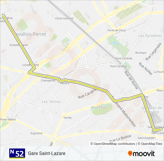 N52  Line Map