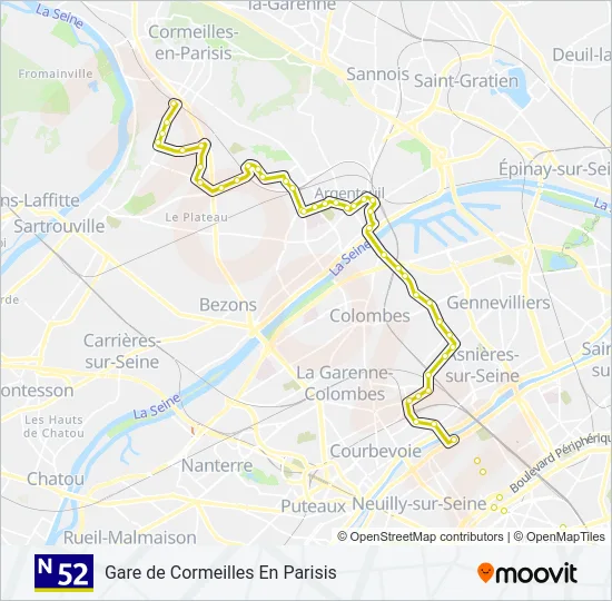 N52  Line Map