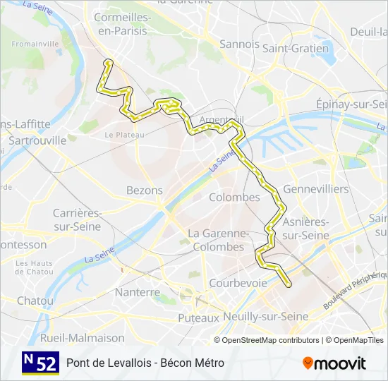 N52  Line Map