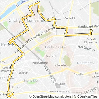 341 Bus Line Map