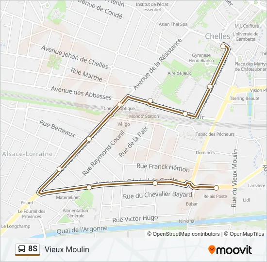 8S  Line Map