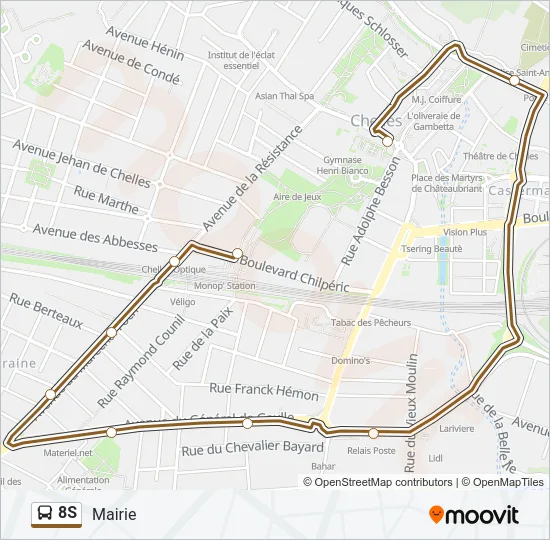 8S  Line Map