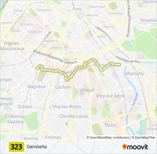 323 Bus Line Map