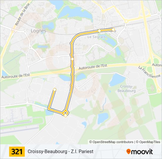 321 Bus Line Map