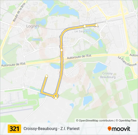 321 Bus Line Map