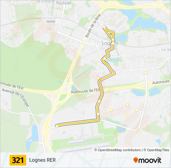 321 Bus Line Map