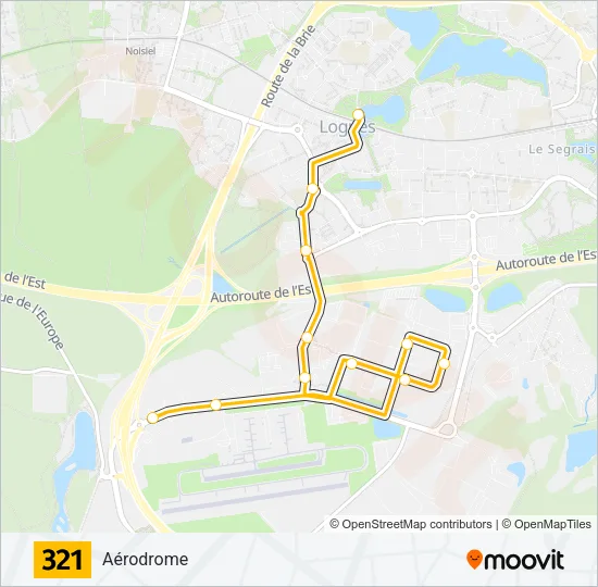 321 Bus Line Map