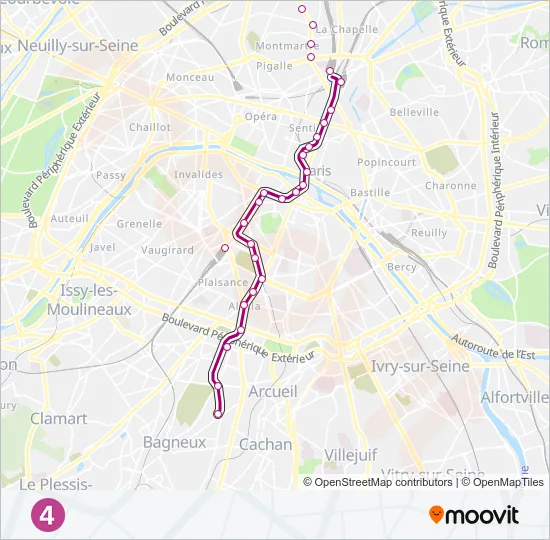 4 Metro Line Map