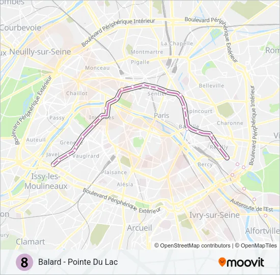 8 Metro Line Map