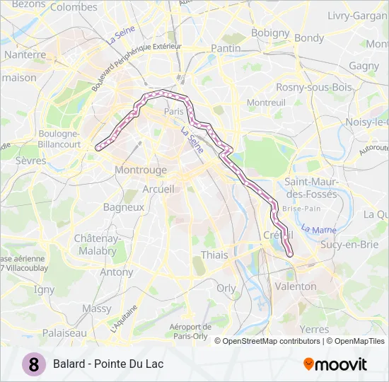 8 Metro Line Map