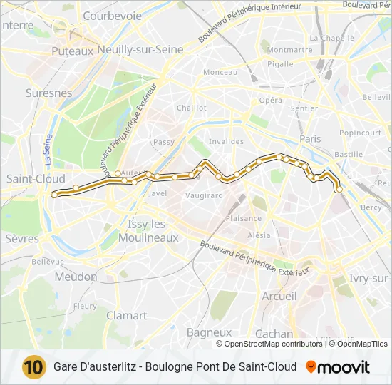 10 Metro Line Map