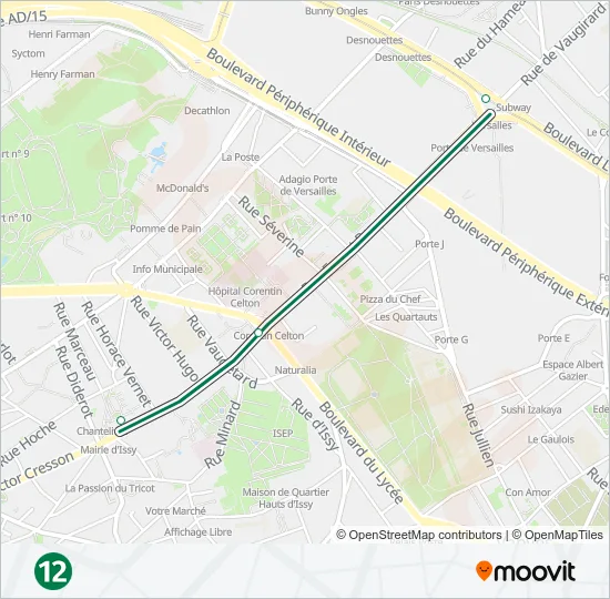 12 Metro Line Map