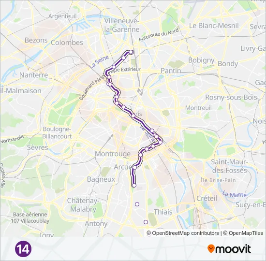 14 Metro Line Map