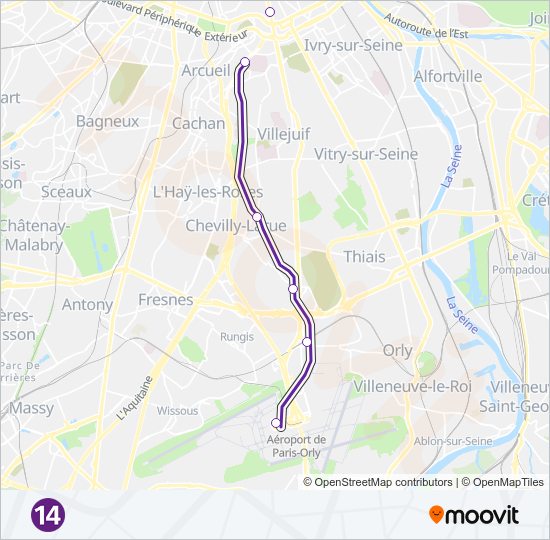 14 metro Line Map