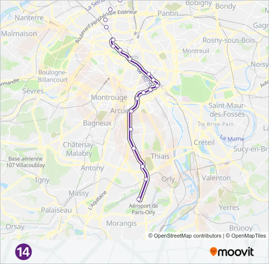 14 Metro Line Map