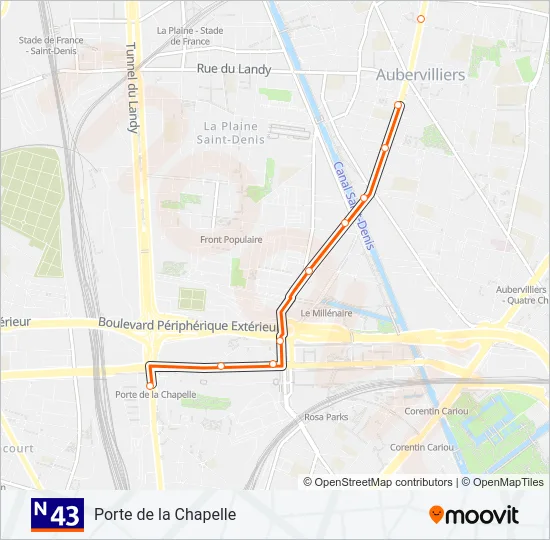 N43  Line Map