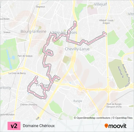 V2 Bus Line Map