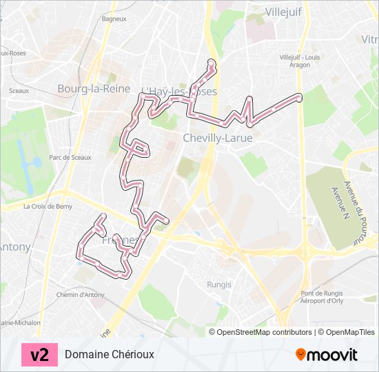 v2 Route: Schedules, Stops & Maps - Domaine Chérioux (Updated)