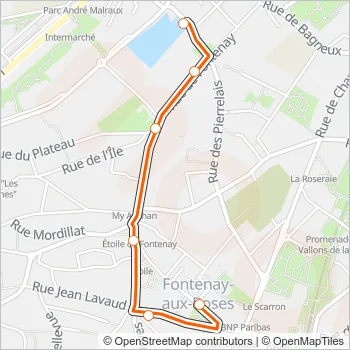 194 Bus Line Map