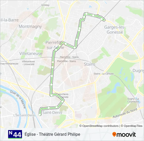 N44  Line Map