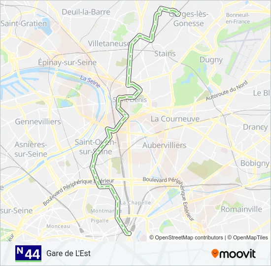 N44  Line Map