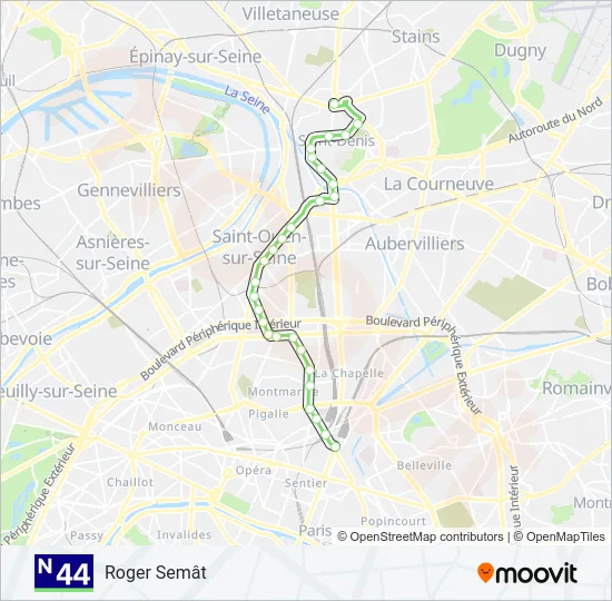 N44  Line Map