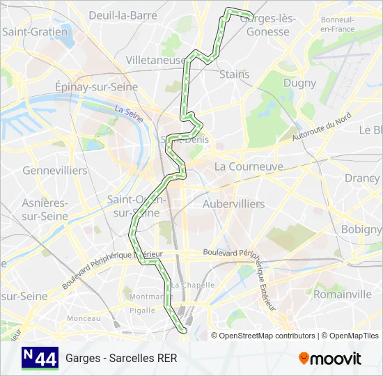 N44  Line Map
