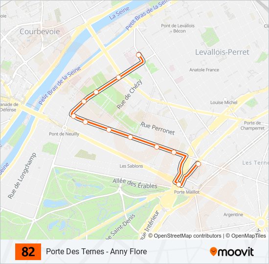 82 bus Line Map