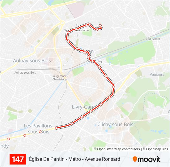 147 Route: Schedules, Stops & Maps - Avenue Ronsard (Updated)