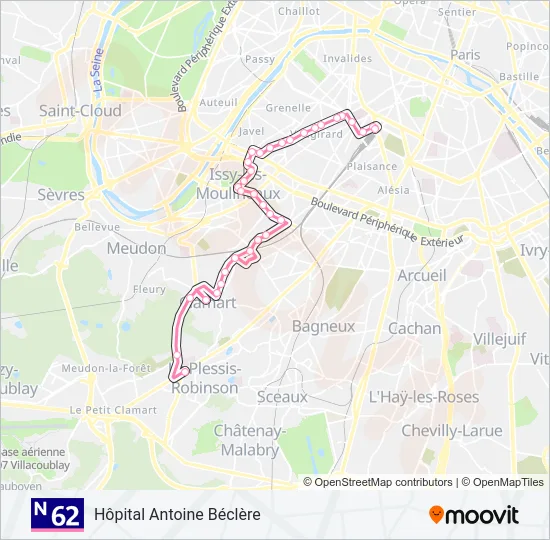 N62  Line Map