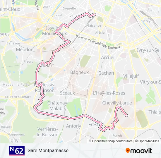 N62  Line Map