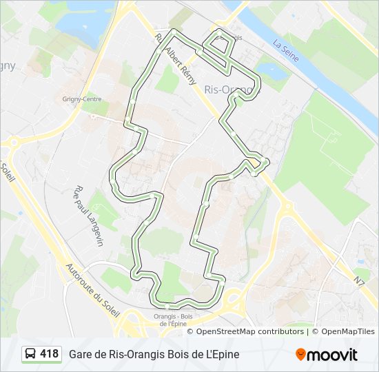 418 Route: Schedules, Stops & Maps - Gare de Ris-Orangis Bois de L ...