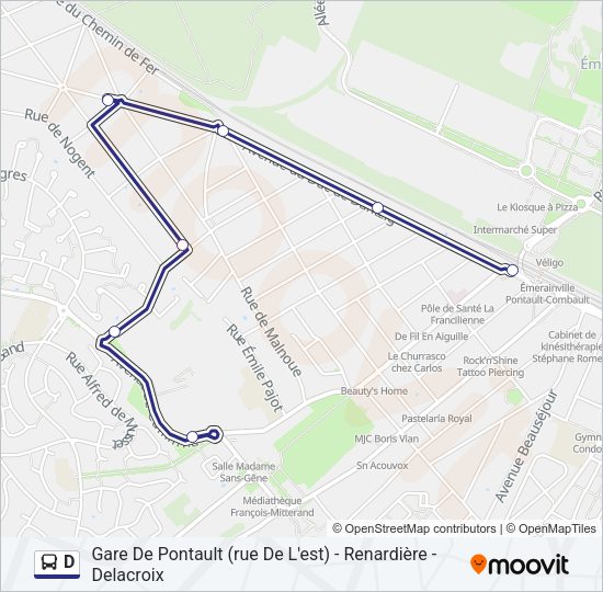 D Bus Line Map