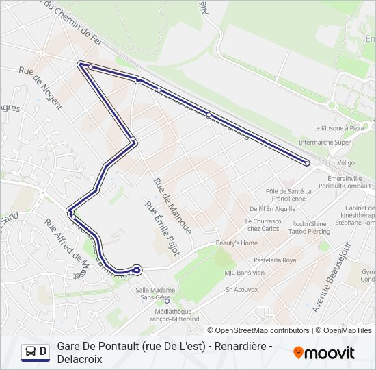 D Bus Line Map