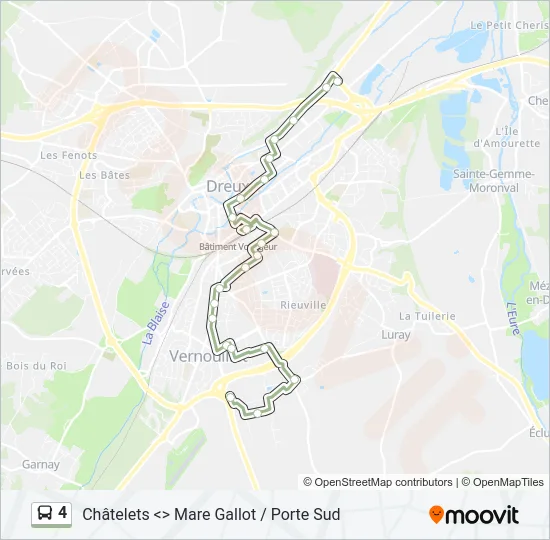 4 Bus Line Map